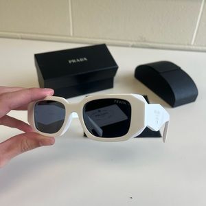 Prada Symbole Unisex Sunglasses PR17 WS White